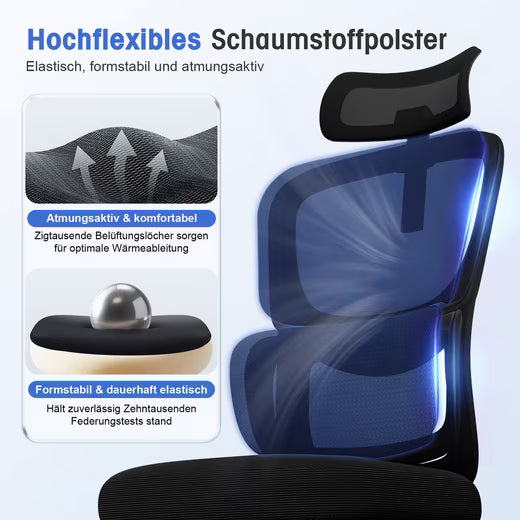 Chaise de bureau Chaise de bureau, chaise de bureau ergonomique avec accoudoirs relevables