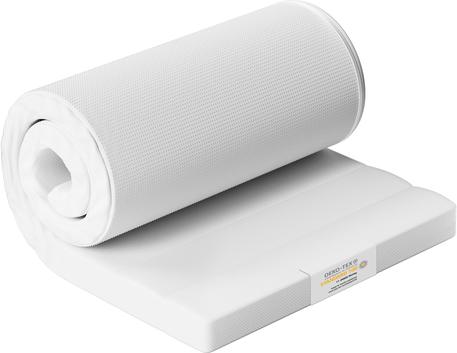 GTIMEX Matratzentopper Kaltschaum,, Ergonomisch, 7-Zonen-Komfortschaum, Rutschfest, Weiß, Waschbar bis 40°C