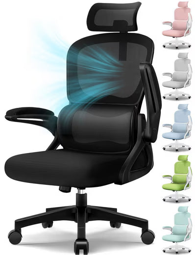 Chaise de bureau Chaise de bureau, chaise de bureau ergonomique avec accoudoirs relevables